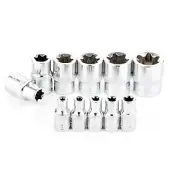 11* Type E Torx Star Female Bit Socket Set 3/8" 1/4" Drive E4 -E20 Repair Tool