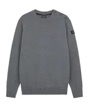 Paul Shark Crew Neck Pullover Sweater XL,4XL,5XL,L dark gray