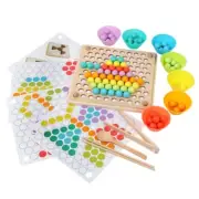 Clip Ball Puzzle Memory Children Clip Ball Wooden Beads Game for Children