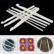 3mm-12mm Plastic Chunky Crochet Hook Knitting Needles Tool DIY Craft Accessories
