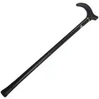 Metal WALKING STICK Travel Extendable Pole Compact Adjustable Lightweight - Blac