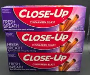 CLOSE-UP Toothpaste Freshening Gel Cinnamon Blast 4.0 oz (3-pack)