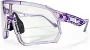 VeilGlam Clear Pickleball Glasses for Women, Protective Eyewear UV Protection Safety Goggles