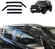 OAD4X4 Weathershields Compatible with Jeep Renegade 2015-2017, Weather Shields Window Visors Wind Deflectors Sun Rain Guard 4PCS Set