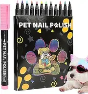 Nail Polish Pens For Dogs - 12pcs Creative Nail Polish Pens, Quick Dry Pet Safe, 12 Colors Creative Pet Set For Dogs Nail Beauty