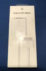 Apple A1368 30-Pin to VGA Adapter White - Genuine (MC552ZM/B)™ NEW