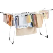 Foldable Gullwing Clothes Drying Rack Space-Saving 22.2"x68.1"x38" Metal Sock Cl