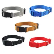 L Size Dog Puppy Pet Collar Adjustable Nylon Toy Large Pink Blue Red Black