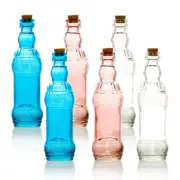 1-Vintage Boho Glass Bottles With Cork