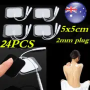 AU 4-24PCS 5*5 TENS Machine Replacement Electrode Pads Self Adhesive Reusable
