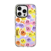iPhone 16 Pro Clear Case MagSafe Compatible Wavey Faces by SOFE Store