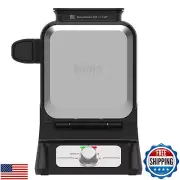 Ninja BW1001 NeverStick PRO Belgian Waffle Maker, Vertical Design, 5 Shade Se