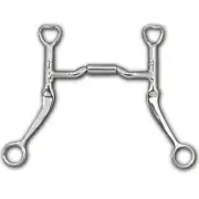 Myler Stainless Steel Horse Equine MB 06 Flat Shank Comfort Snaffle 5" Bit