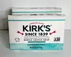 2 Kirk's Gentle Castile Soap Sensitive Skin 100% Coconut Oil 4 oz Bar