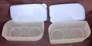 NEW Tupperware Set of 2 Fresh & Cool Rectangular Containers w/Lids #5746