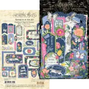 Spring Is In The Air - Graphic 45 - Chipboard Tags & Frames Assortment 31/ Pk