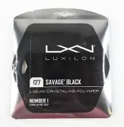 Luxilon - WRZ994300 - Savage Tennis String 127 - US Gauge 16 - 40 ft - Black