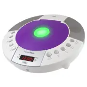 HX-330CD CD Player, FM Radio, Bluetooth, Alarm Clock, Red LED Display, USB Po...