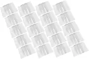 JEWEDECO 20pcs Transparent Book Cover Sleeves Plastic Protectors for Hardcovers Textbooks and Notebooks Reusable Protection for School and Office Use