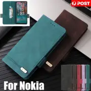 For Nokia G11 G60 C22 C32 C12 X30 X10 Case Wallet Leather Shockproof Flip Cover