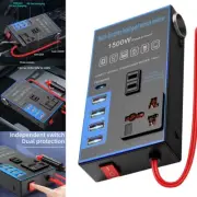 Compact 120W Car Power Inverter with Multiple USB Ports for Device Charging