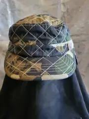 Quick Silver Quilted CAP Sz L/ Xlg Camoflage Pattern W/ Ear Covers.