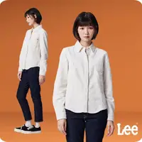 在飛比找momo購物網優惠-【Lee 官方旗艦】女裝 長袖襯衫 / 燈心絨 刺繡小LOG