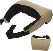 Mikinona Vehicle Auto Memory Foam Car Back Seat Pillow Carseat Suort Buckle Beige