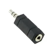 2.5mm Stereo Female Mini Jack to 3.5mm Stereo Male Audio Headset Adaptor