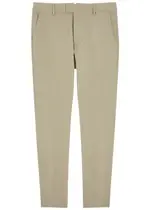 Ami Paris Slim Tapered-leg Twill Trousers - Taupe - 38 (W30/ S) 38 (W30/ S)