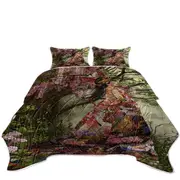 Fantasy Art Silk the Japanese Garden Fairy Coverlet