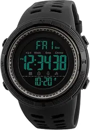 [ALCADAN] Men's Sports Watches Digital LED Face Backlight Multifunction Military Waterproof for Boys Wrist Watch 1251