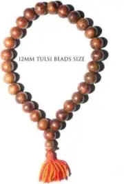 NATURAL TULSI BRACELET ( BERAKHO ) 27+1 BEADS 12MM SIZE