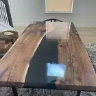 Stunning Epoxy Table Top Console Bar Kitchen Slab Countertop Hallway Table Decor