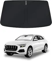 KUST Windshield Sun Shade for Audi Q8 2019-2023 Window Shade Sun Visor Cover Foldable Blocks UV Rays Keep Your Car Cooler