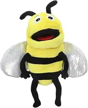 Cartoon Bee Plush Hand Puppet Interactive Storytelling for Safe and Fun for Home School and Learning Centers Present for Birthdays and Day