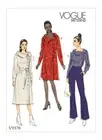 VOGUE SEWING PATTERN 9370 MISSES 6-14 EASY ASYMMETRICAL BUTTON FRONT DRESS & TOP
