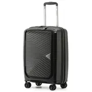 Tosca Space-X 55 cm 4-Wheel Expandable Carry On Suitcase - Black