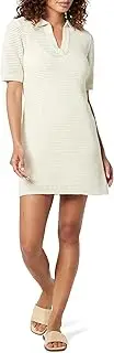 [The Drop] Women's Melia Collared Crochet Micro Mini Dress Whisper White, 4X, Plus Size