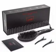 Brand New -- Hair Straightener Brush, Ceramic Ionic Straightening Iron Comb