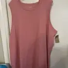 Women's Duluth Trading Pink Mauve Long tail T-Tank Top Plus Size 3X NWT