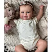 20'' Baby Toddler for Doll Lifelike Reborn Toy Birthday Gift Real & Super Soft for Touch Heavy Weight for w/ Smile Face