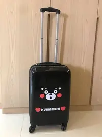 在飛比找Yahoo!奇摩拍賣優惠-二手良品 行李箱 登機箱 熊本熊 Kumamon 20吋 黑