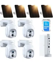 CAMCAMP Security Cameras Outdoor Wireless, Solar-Powered, No 6PCS