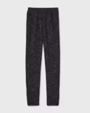 NWT All in Motion Boys' Spacedye Fleece Jogger Pants Black Heather X Small NEW