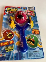 Ja-Ru Poo Doo - Flying Poo Slingshot Toy BLUE NEW Novelty