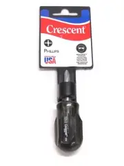 NEW! CRESCENT #2 PHILLIPS TIP STUBBY SCREWDRIVER, SERIES 1500, 322-2