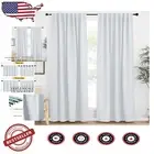 Ready-Made Blackout Curtains, 62"W x 84"L, Wrinkle-Free in Elegant Cloud Grey