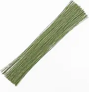 NESCCI Florist Wire, 300 Pcs 26 Gauge Dark Green Floral Wire for Crafts, Bouquet Stem Wrapping, Wreath Making, Flower Arrangement Supplies (14 Inch), TUOMENG-043-1
