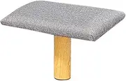One-Legged Meditation Stool, Sitting Posture Correction Stool, Kneeling Stool, Solid Wood Zen Correction Stool, Home Kneeling Stool, Modern One-Legged Stool,Gray
